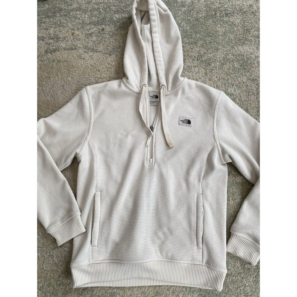 The North Face M Jacket Curran Tail 1/4 Zip Waffle Hoodie Sweater Pullover Cozy